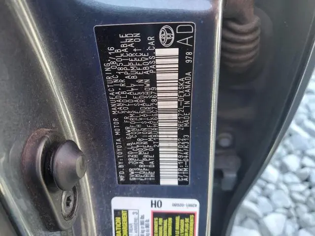 2016 TOYOTA COROLLA L  