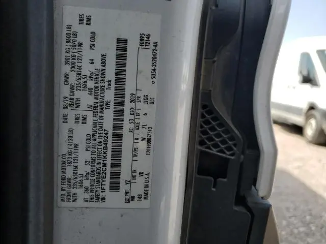 2019 FORD TRANSIT T-150  