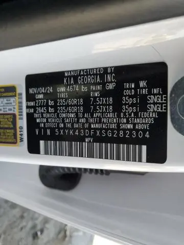 2025 KIA SPORTAGE SX  