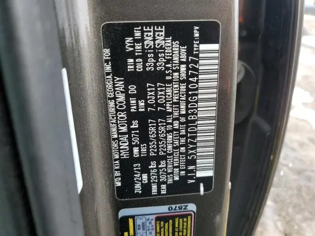 2013 HYUNDAI SANTA FE SPORT   