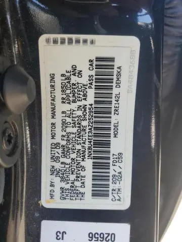 2010 TOYOTA COROLLA BASE  