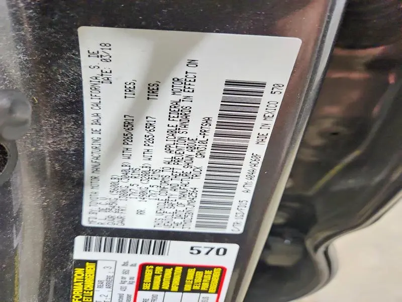 2018 TOYOTA TACOMA TRD SPORT  