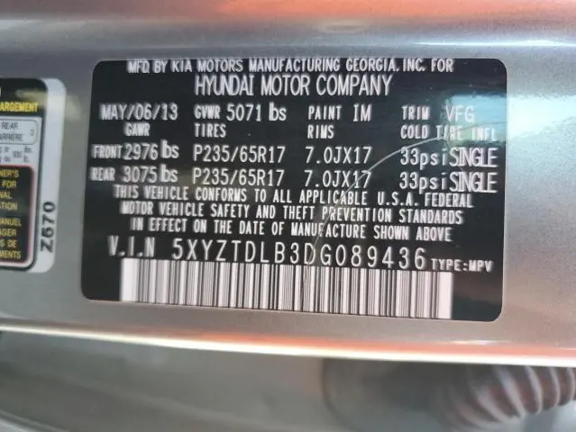 2013 HYUNDAI SANTA FE SPORT   