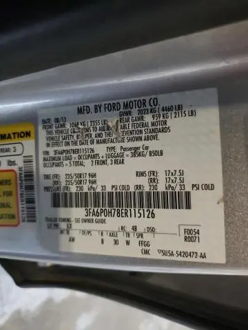 2014 FORD FUSION SE  