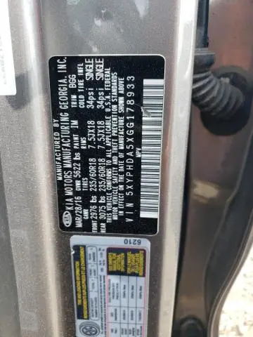 2016 KIA SORENTO EX  