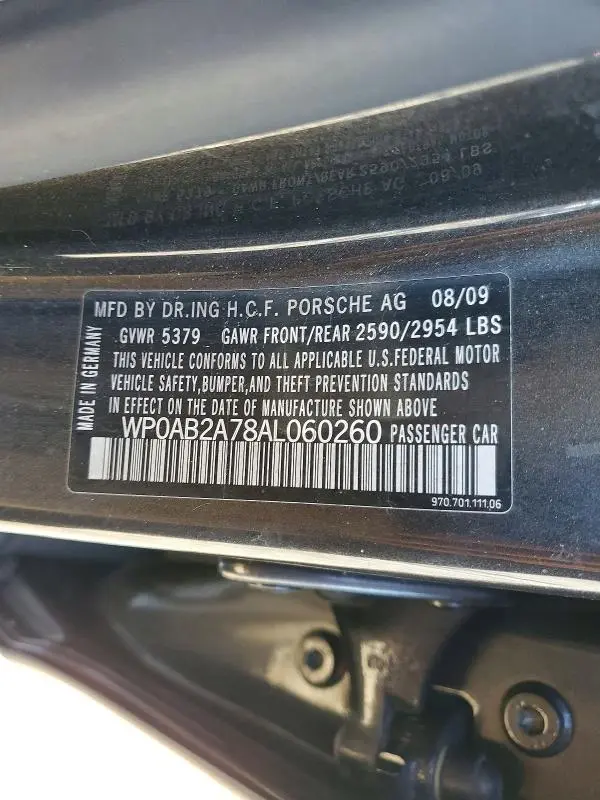 2010 PORSCHE PANAMERA S  