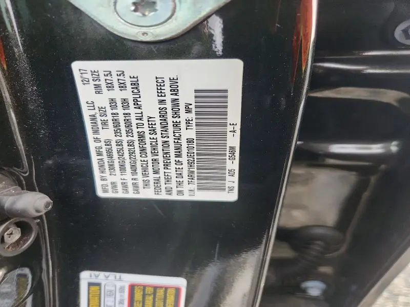 2018 HONDA CR-V TOURING  