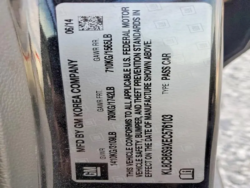 2014 CHEVROLET SPARK LS  