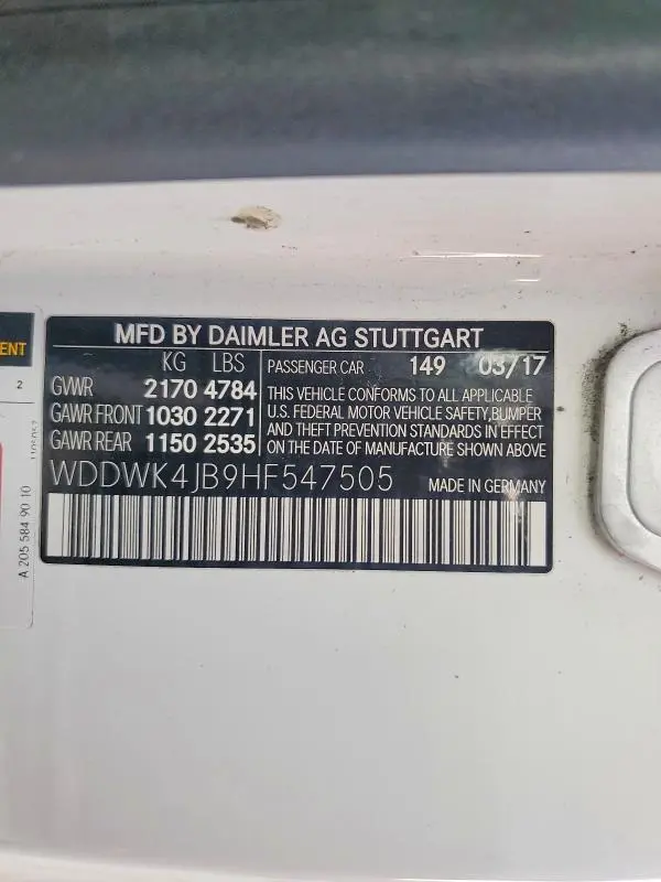 2017 MERCEDES-BENZ C 300  