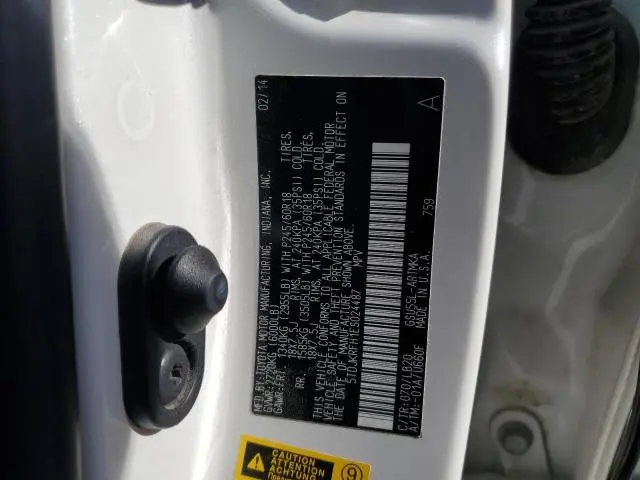 2014 TOYOTA HIGHLANDER XLE  