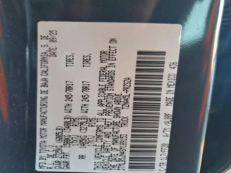 2025 TOYOTA TACOMA DOUBLE CAB  