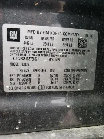 2016 BUICK ENCORE CONVENIENCE  