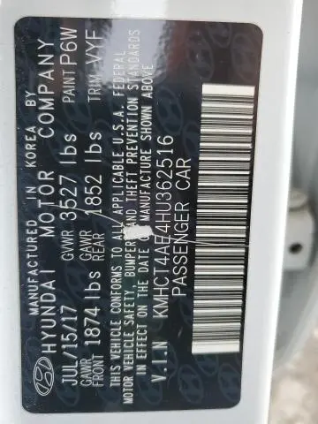 2017 HYUNDAI ACCENT SE  