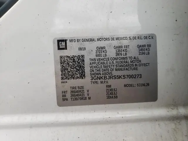 2019 CHEVROLET BLAZER RS  