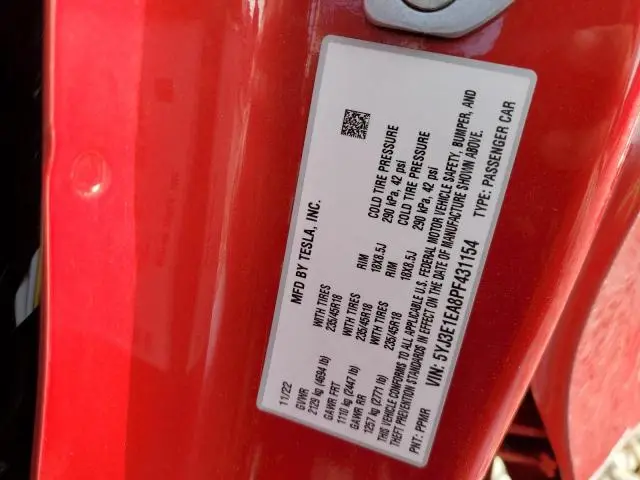 2023 TESLA MODEL 3 