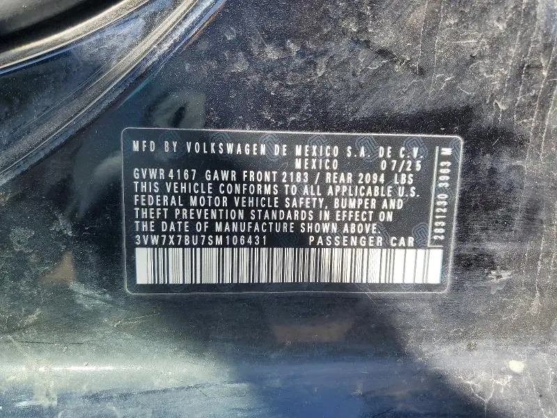 2025 VOLKSWAGEN JETTA SE  
