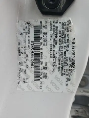 2014 FORD TAURUS LIMITED  