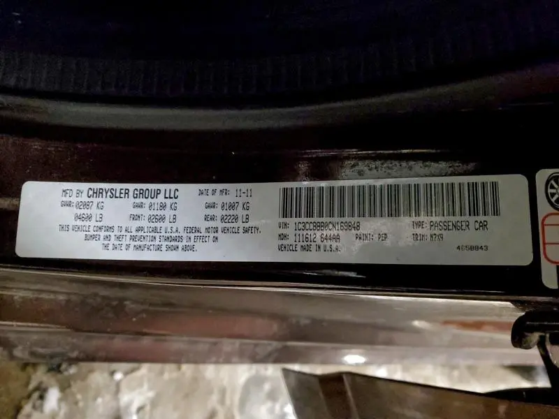 2012 CHRYSLER 200 TOURING  