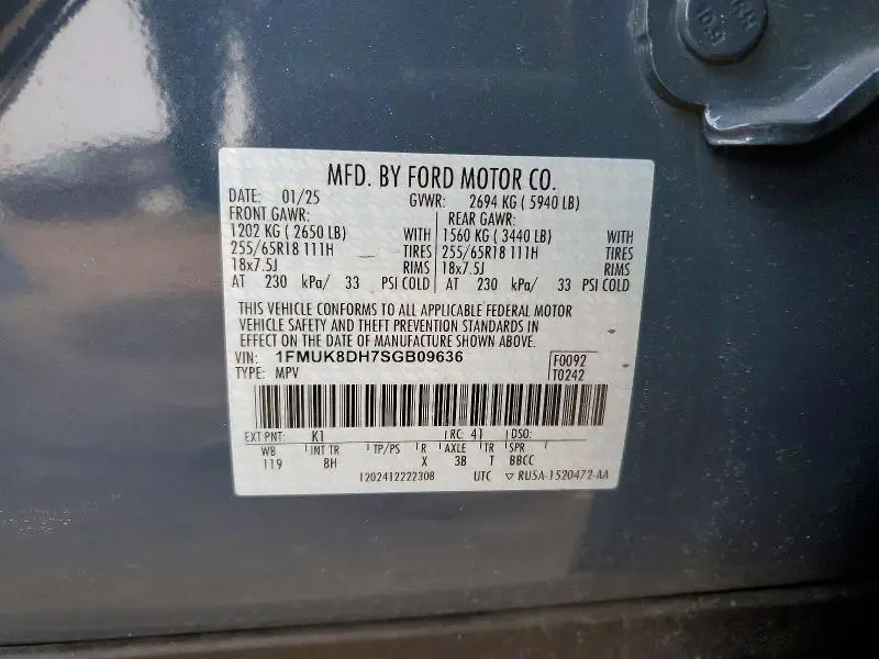 2025 FORD EXPLORER ACTIVE  