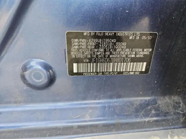 2011 SUBARU IMPREZA OUTBACK SPORT  