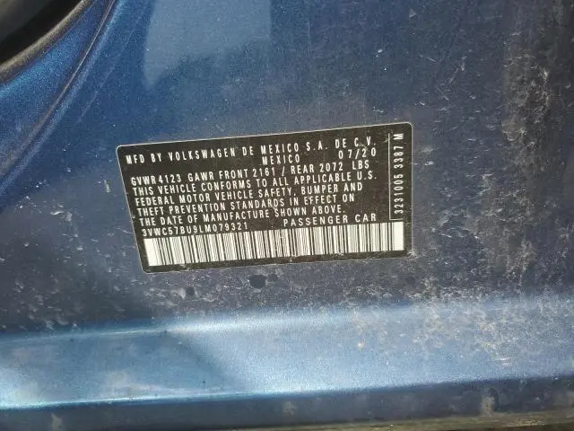 2020 VOLKSWAGEN JETTA S  