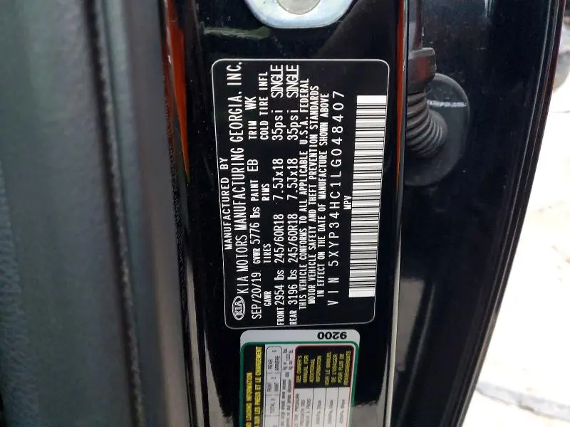 2020 KIA TELLURIDE EX  