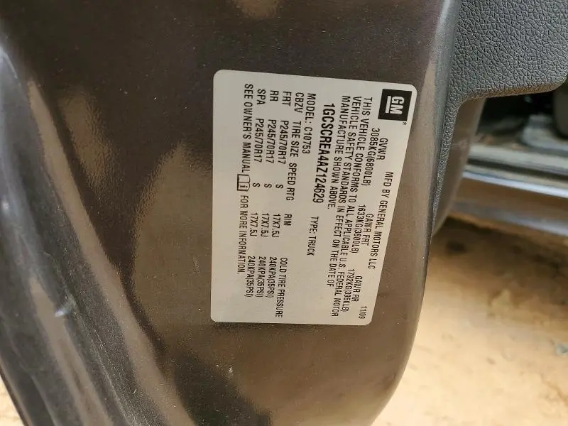 2010 CHEVROLET SILVERADO C1500 LS  