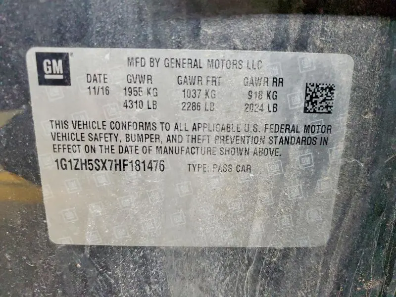 2017 CHEVROLET MALIBU PREMIER  