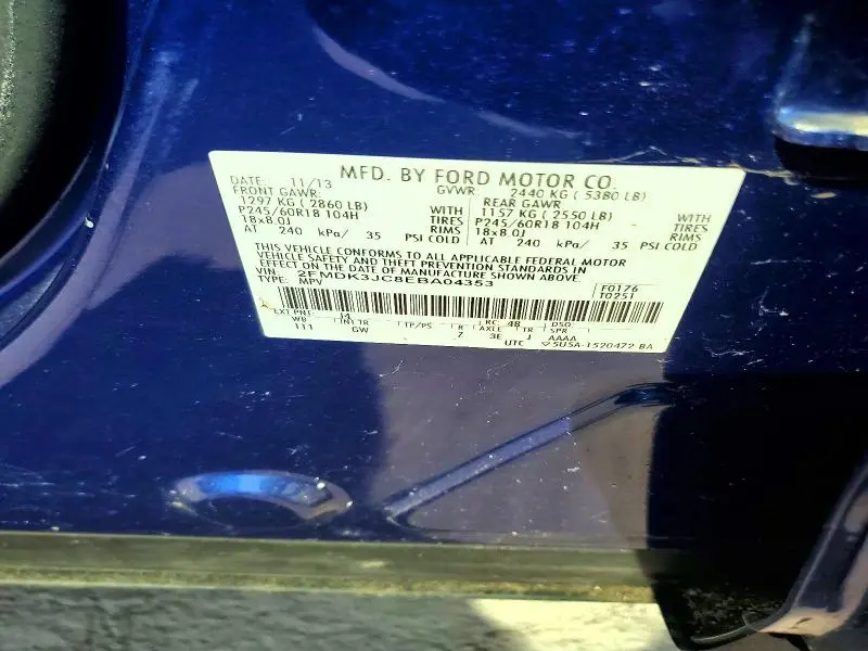 2014 FORD EDGE SEL  