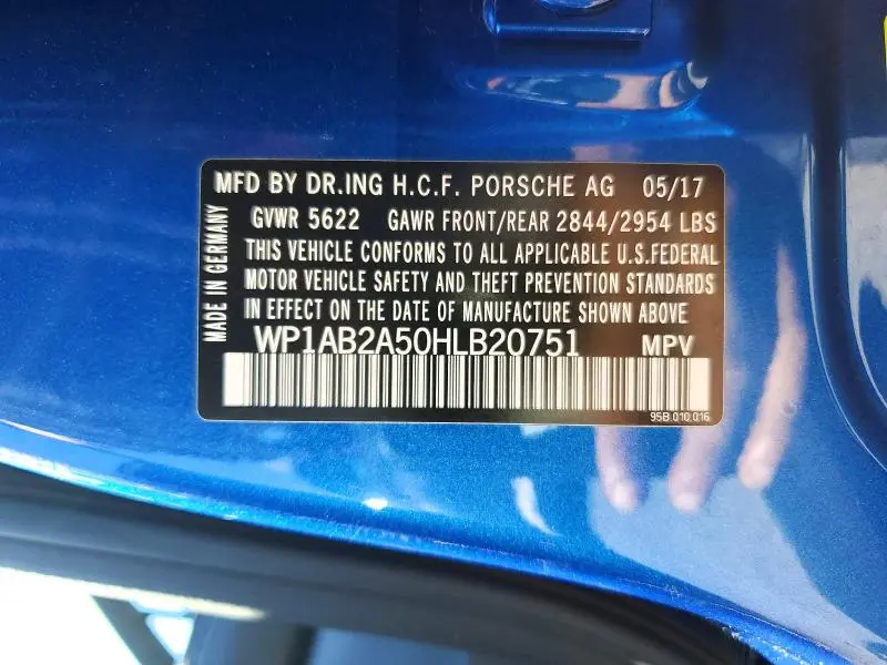 2017 PORSCHE MACAN S  
