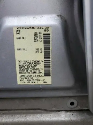 2015 NISSAN ALTIMA 2.5  