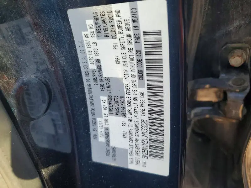 2018 MAZDA 3 GRAND TOURING  