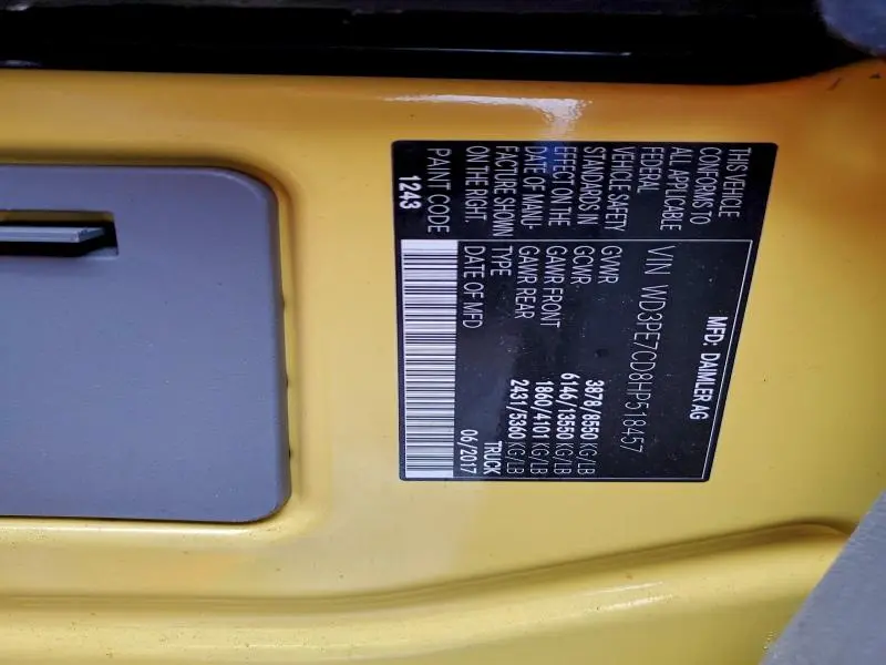 2017 MERCEDES-BENZ SPRINTER 2500  