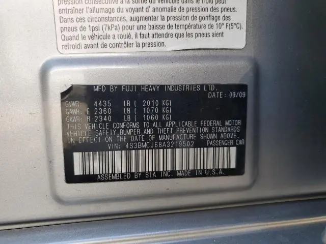 2010 SUBARU LEGACY 2.5I LIMITED  