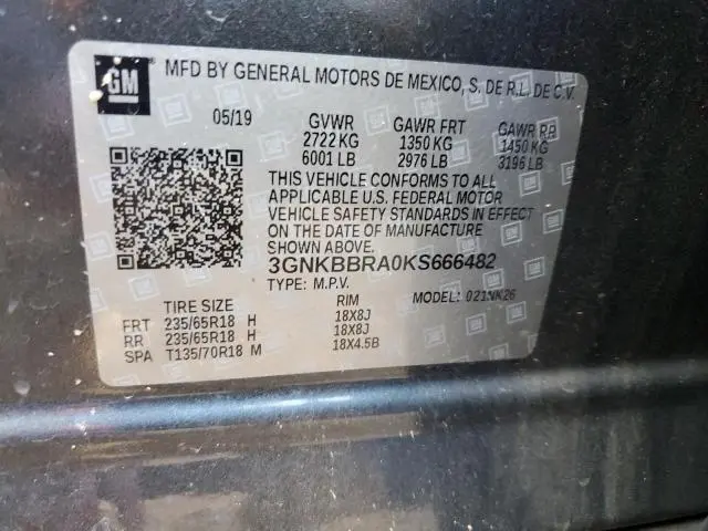 2019 CHEVROLET BLAZER 1LT  