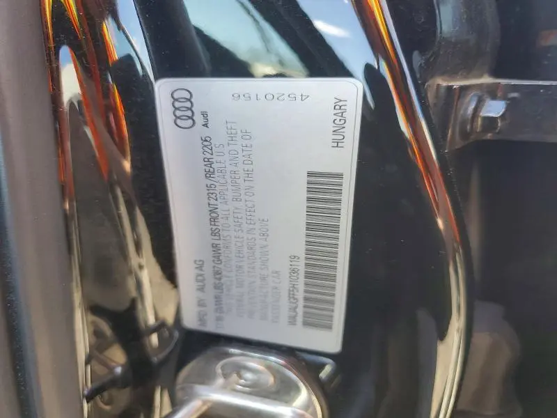 2017 AUDI A3 PREMIUM  