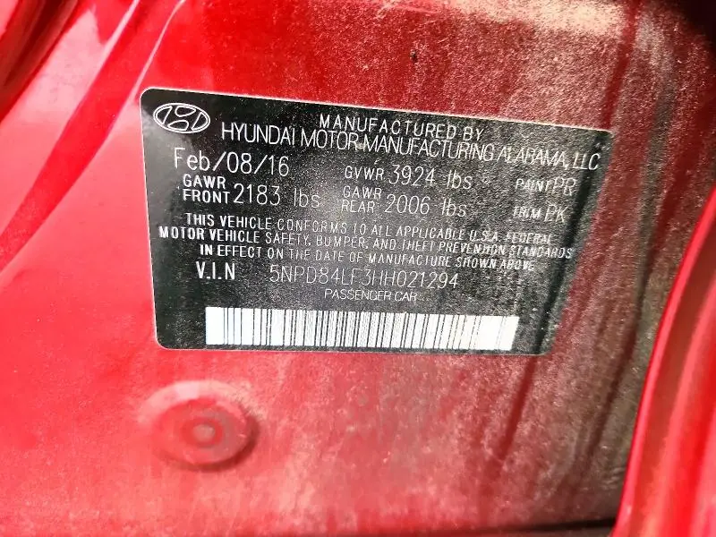 2017 HYUNDAI ELANTRA SE  
