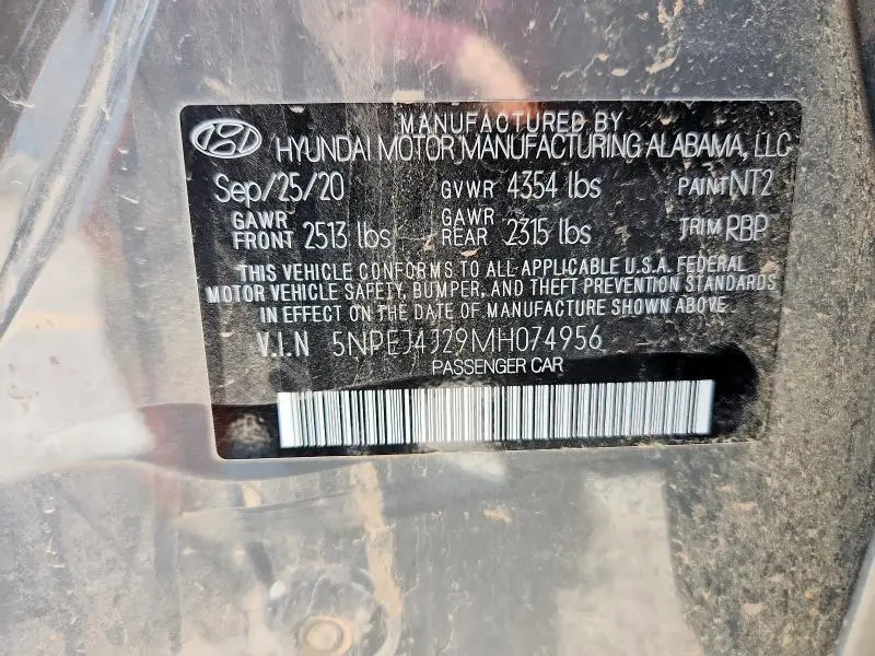 2021 HYUNDAI SONATA SEL PLUS  