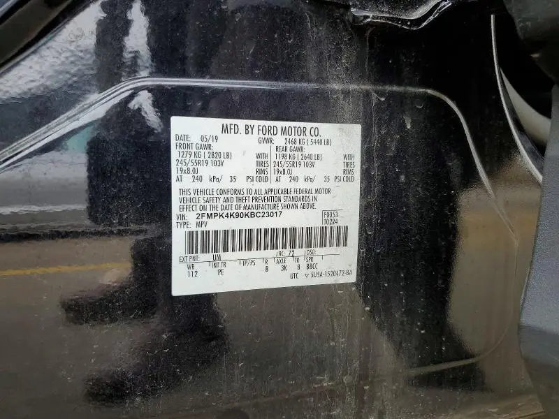 2019 FORD EDGE TITANIUM  