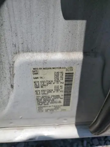 2018 NISSAN FRONTIER S  