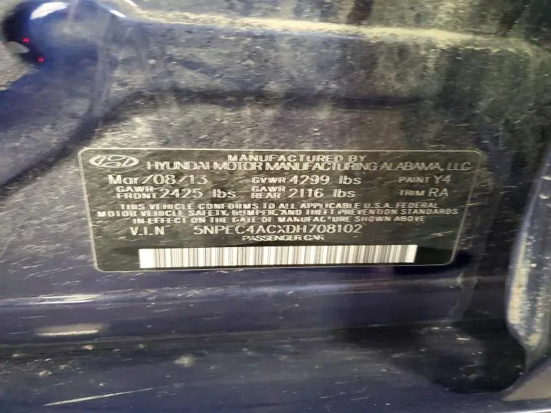 2013 HYUNDAI SONATA SE  