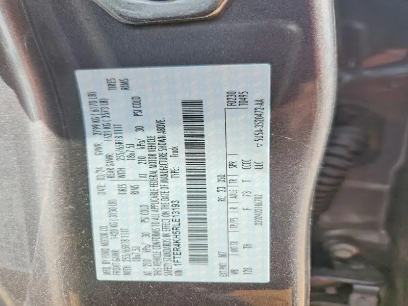 2024 FORD RANGER LARIAT  