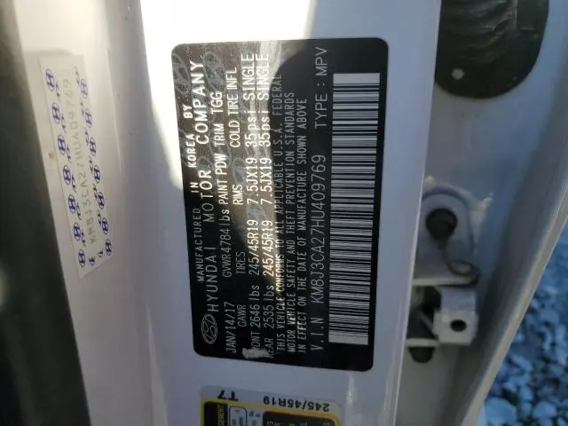 2017 HYUNDAI TUCSON LIMITED  