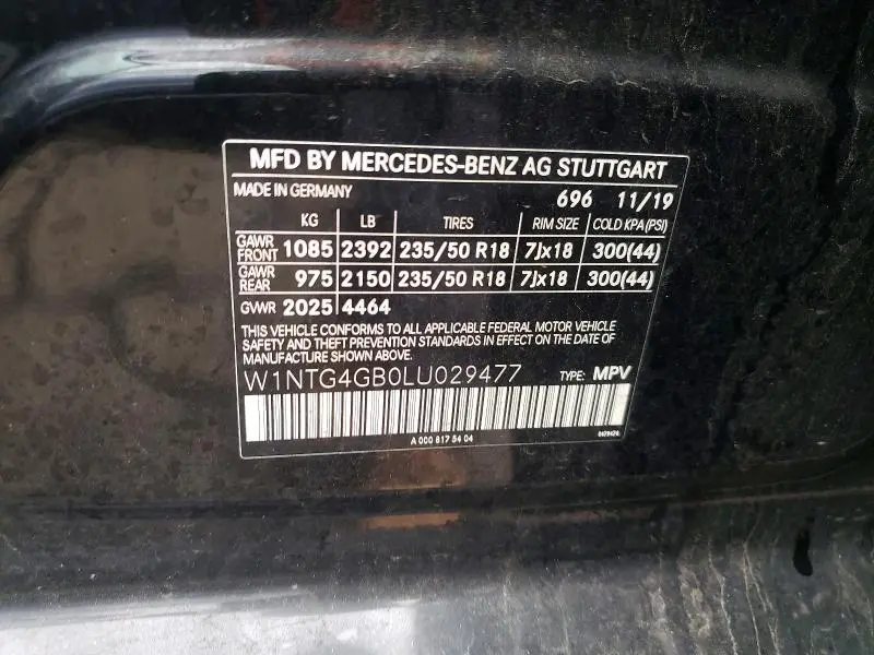 2020 MERCEDES-BENZ GLA 250 4MATIC  