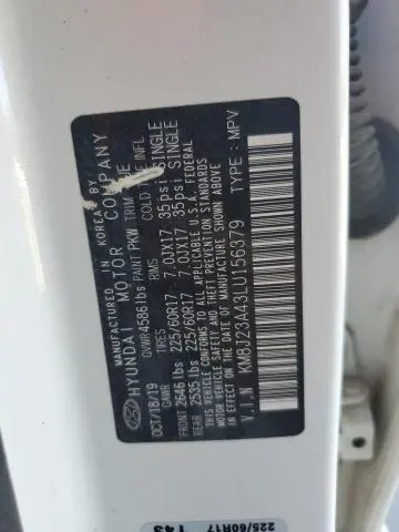 2020 HYUNDAI TUCSON SE  