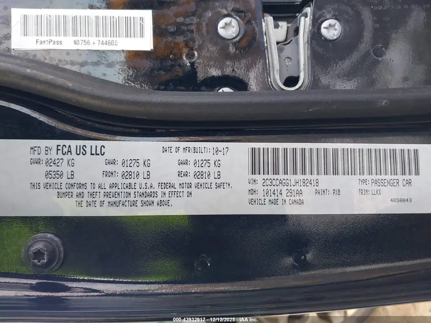 2018 CHRYSLER 300 300S AWD