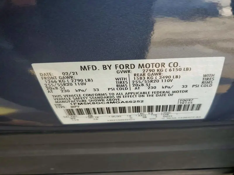 2021 FORD EXPLORER ST  