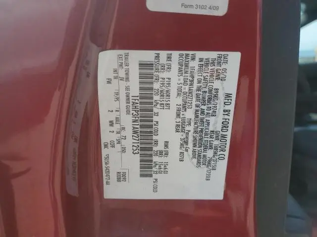 2010 FORD FOCUS SE  
