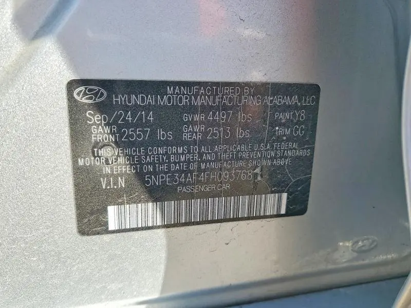 2015 HYUNDAI SONATA SPORT  