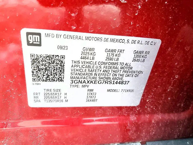 2024 CHEVROLET EQUINOX LT  